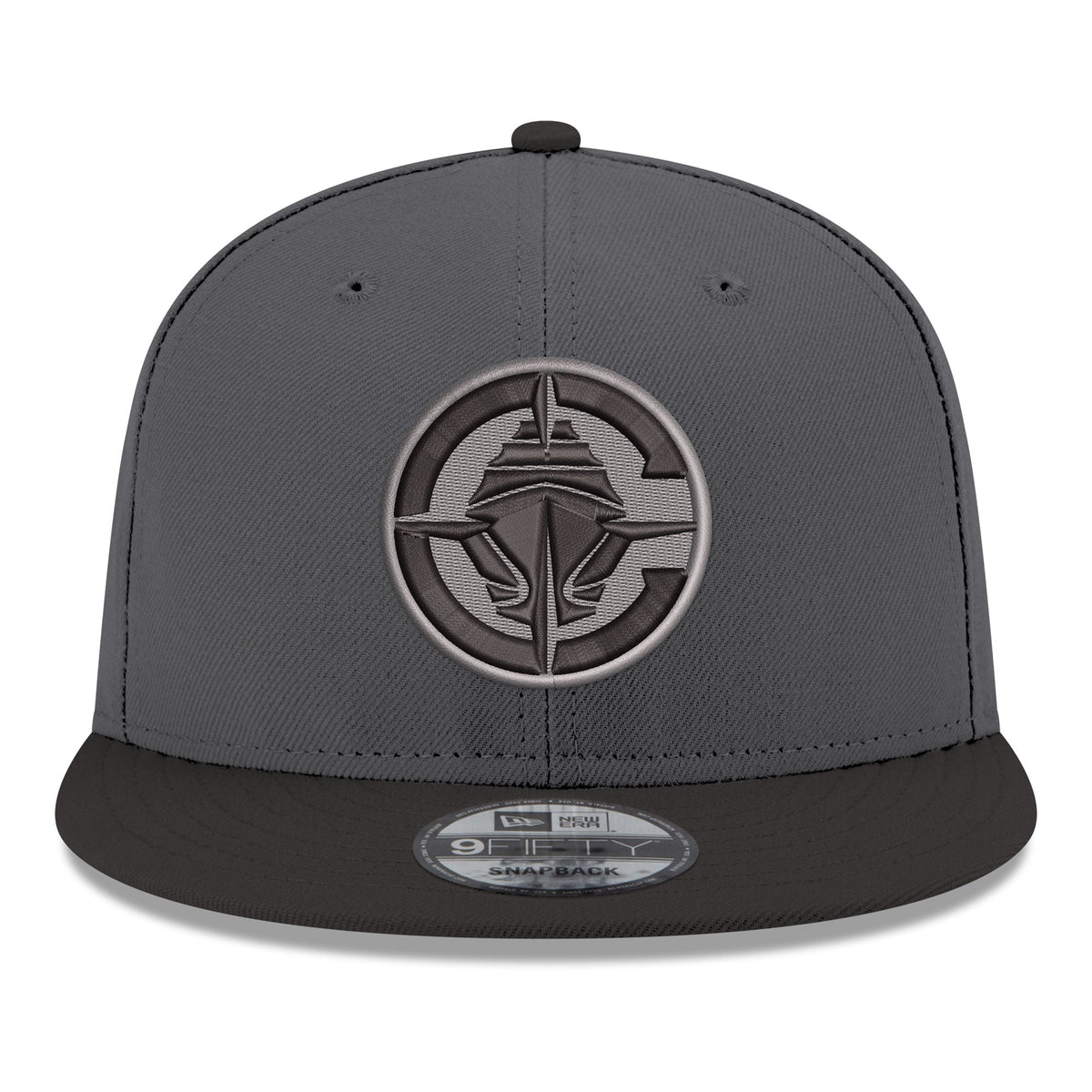 Men's LA Clippers New Era Gray/Black Logo 2-Tone 9FIFTY Snapback Hat