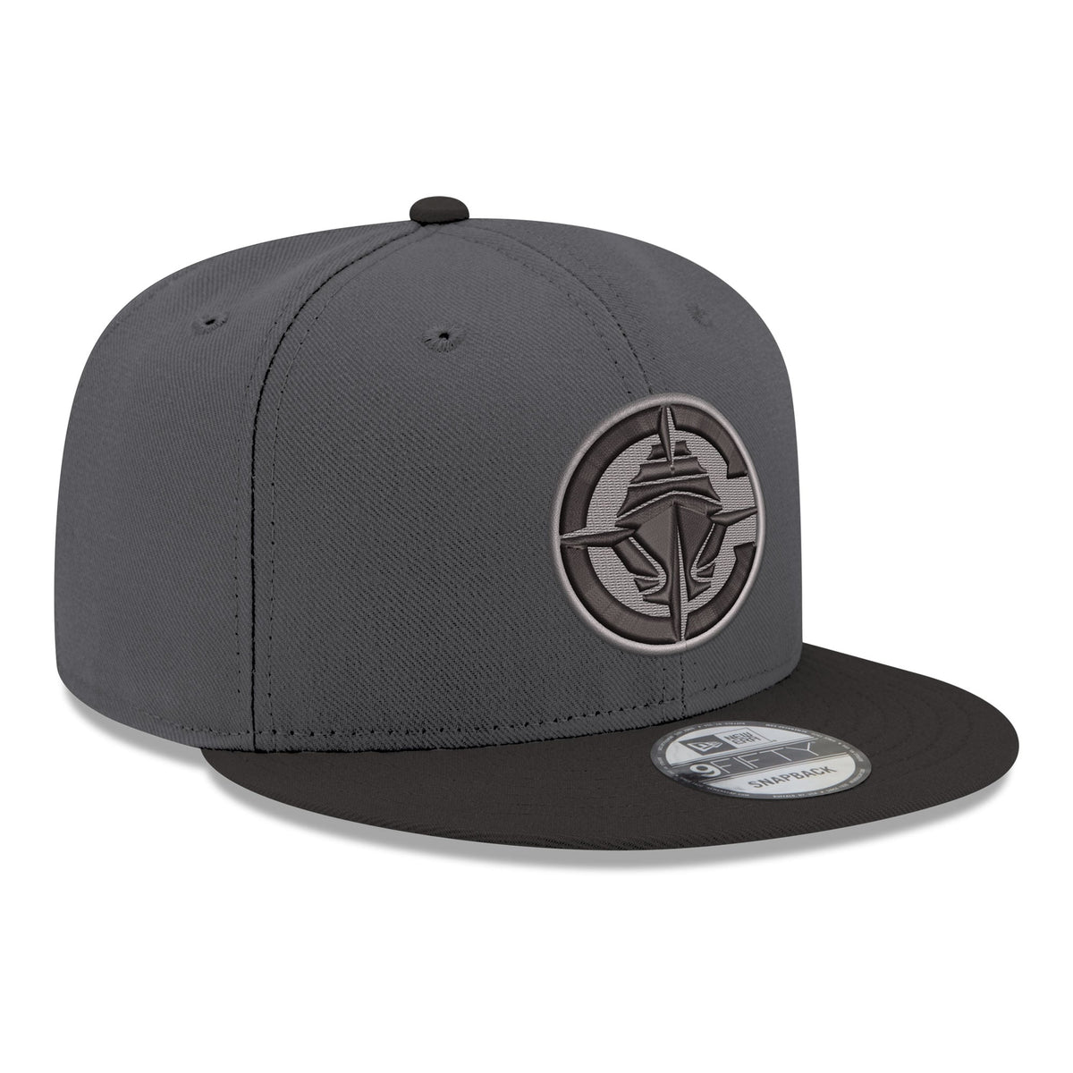 Men's LA Clippers New Era Gray/Black Logo 2-Tone 9FIFTY Snapback Hat