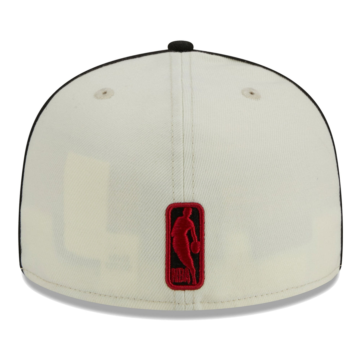 Men's Miami Heat New Era Cream/Black Piping 2-Tone 59FIFTY Fitted Hat