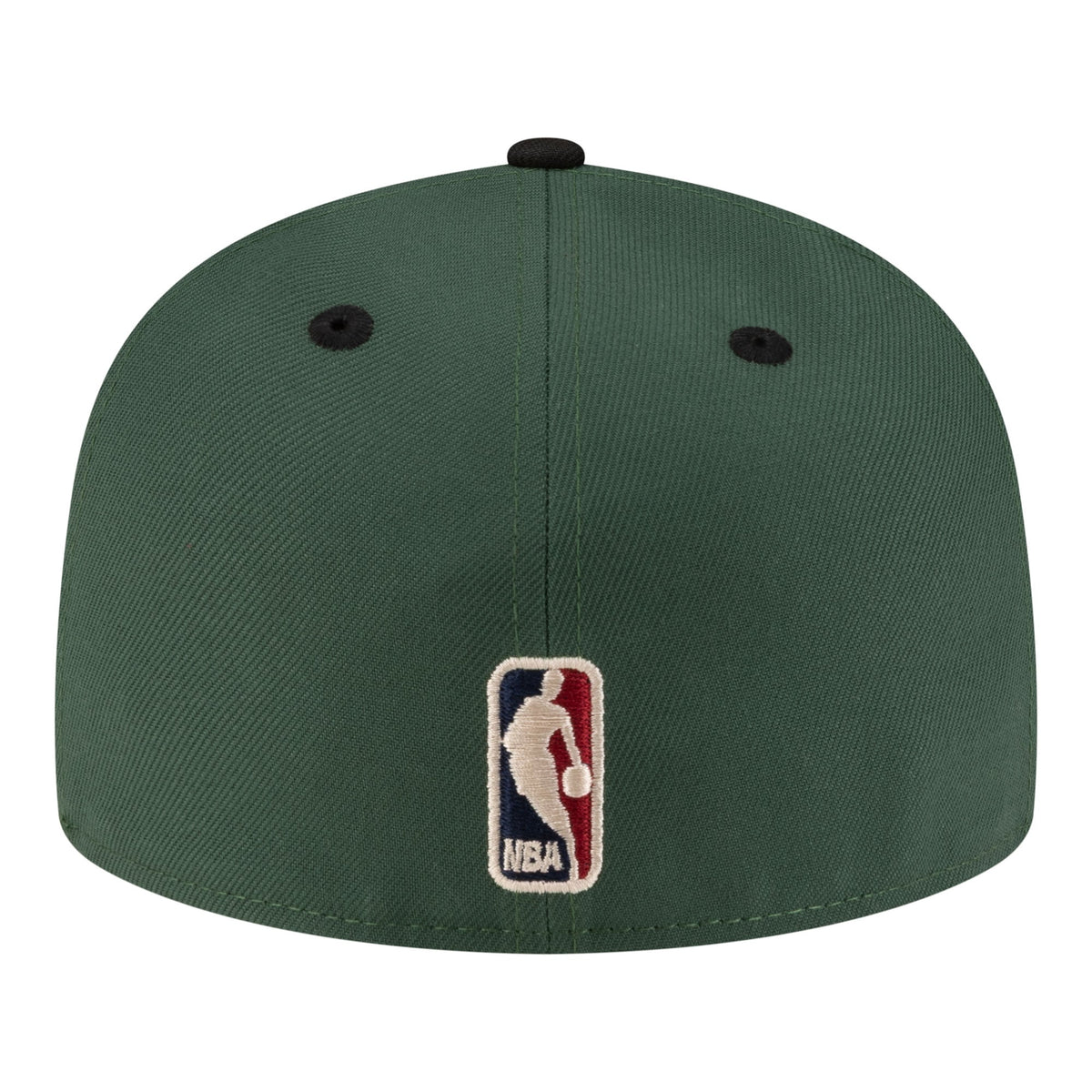 Men's Milwaukee Bucks  New Era Hunter Green/Black 80s Throwback 59FIFTY Fitted Hat