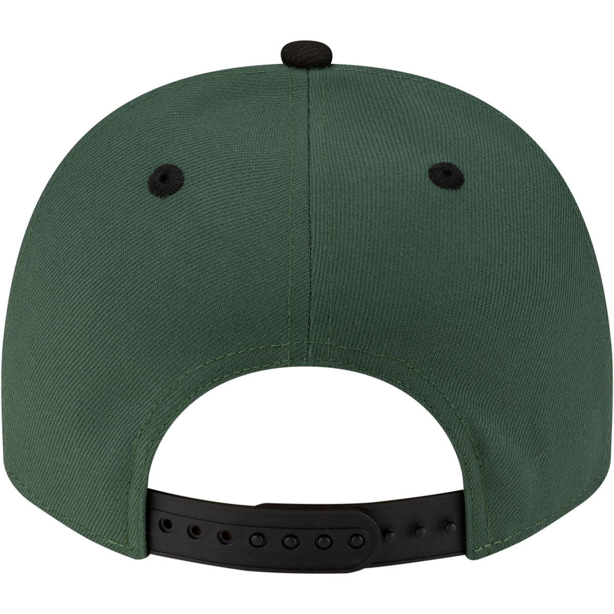 Men's Milwaukee Bucks  New Era Hunter Green/Black 80s Throwback A-Frame 9FIFTY Snapback Hat