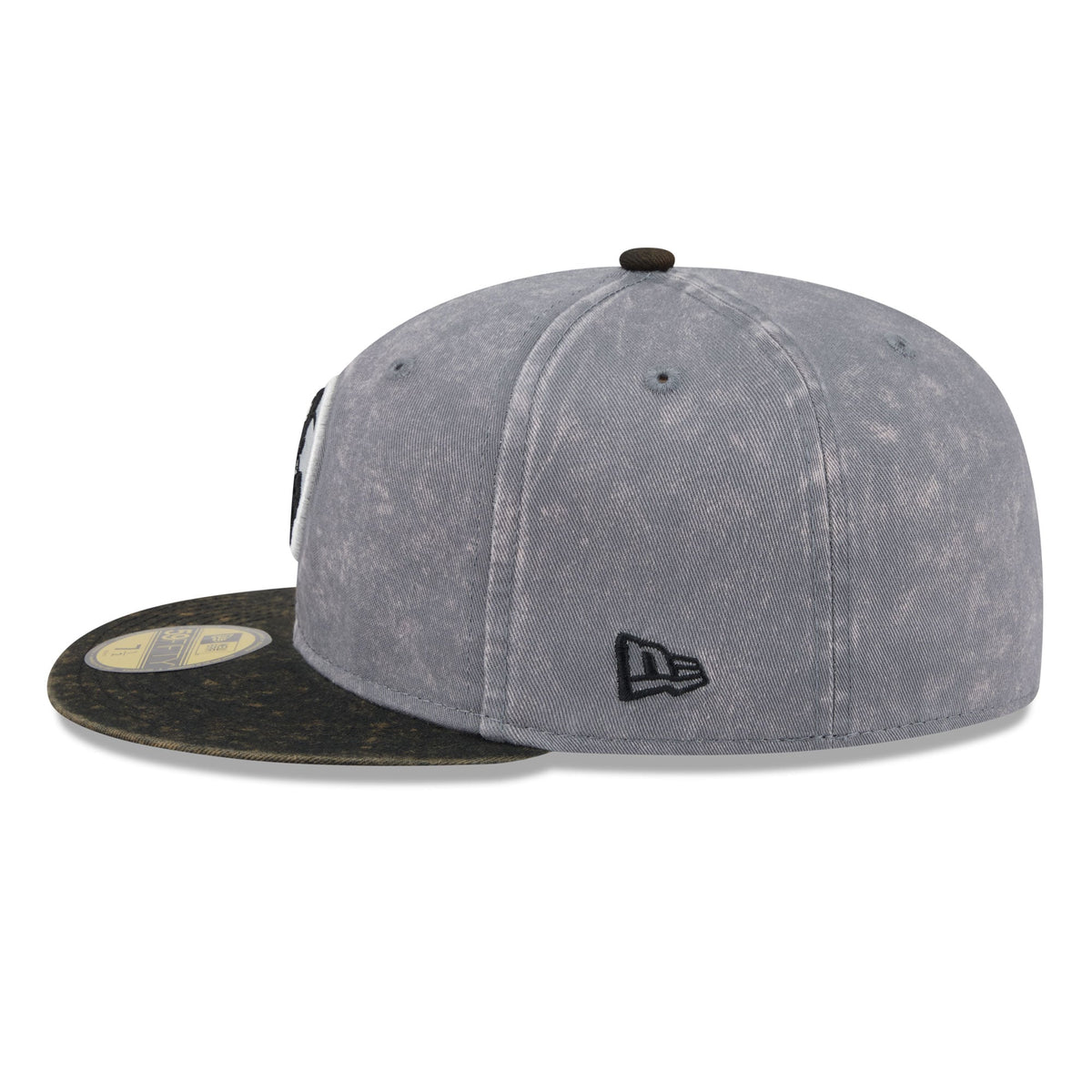 Men's Minnesota Timberwolves New Era Gray/Black Washed 59FIFTY Fitted Hat