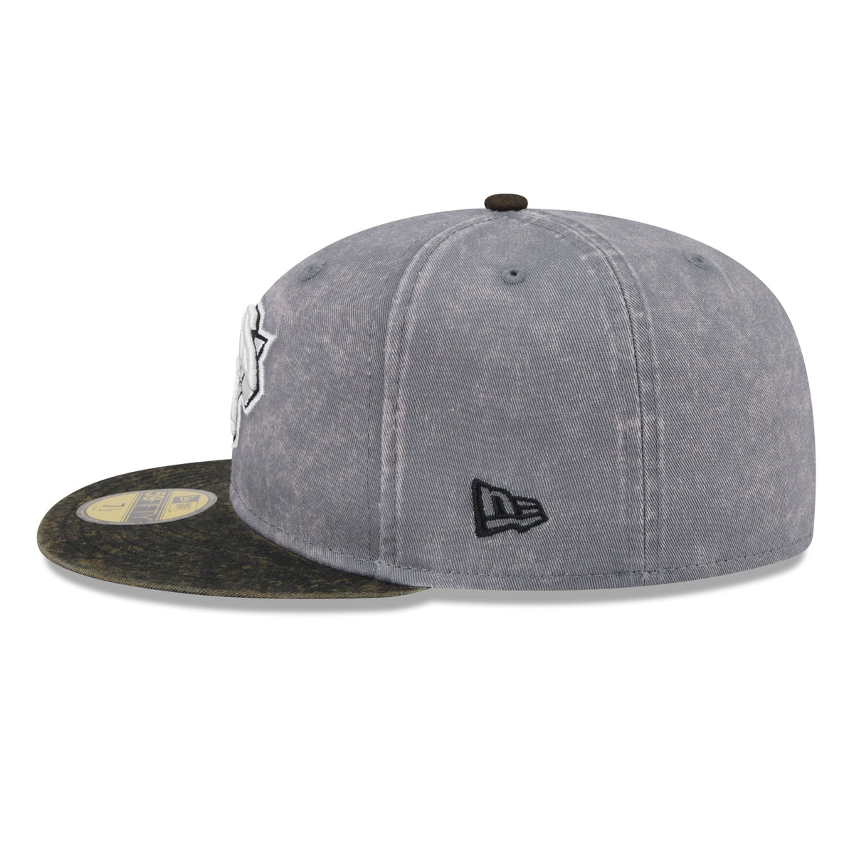 Men's New York Knicks New Era Gray/Black Washed 59FIFTY Fitted Hat