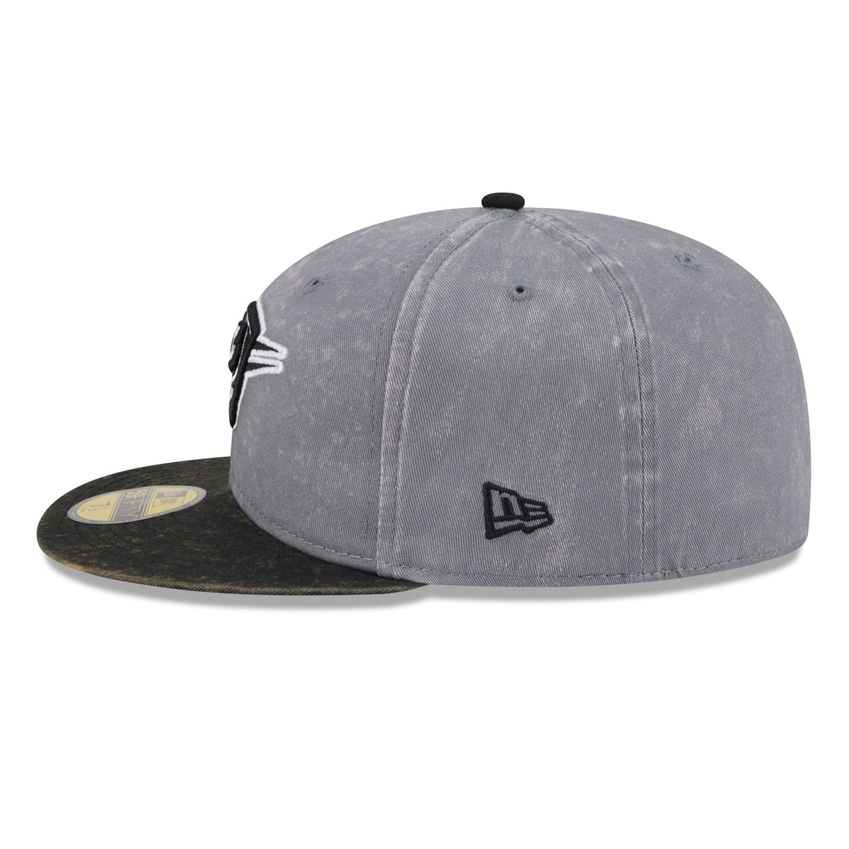 Men's Oklahoma City Thunder New Era Gray/Black Washed 59FIFTY Fitted Hat