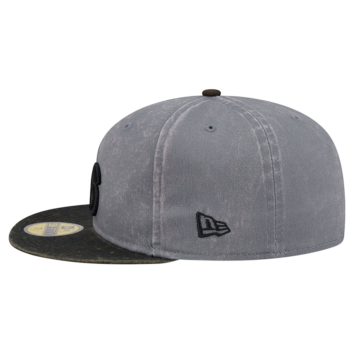 Men's Philadelphia 76ers New Era Gray/Black Washed 59FIFTY Fitted Hat