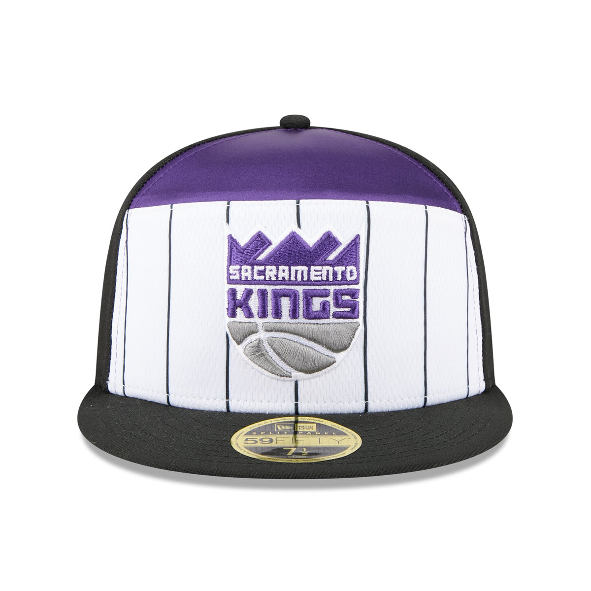 Men's Sacramento Kings  New Era White/Black 2025 NBA Tip Off Split Panel 59FIFTY Fitted Hat