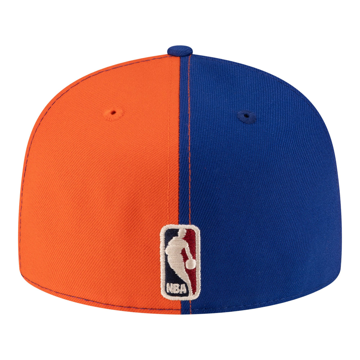 Men's Cleveland Cavaliers  New Era Orange/Blue 80s Throwback Pinwheel 59FIFTY Fitted Hat
