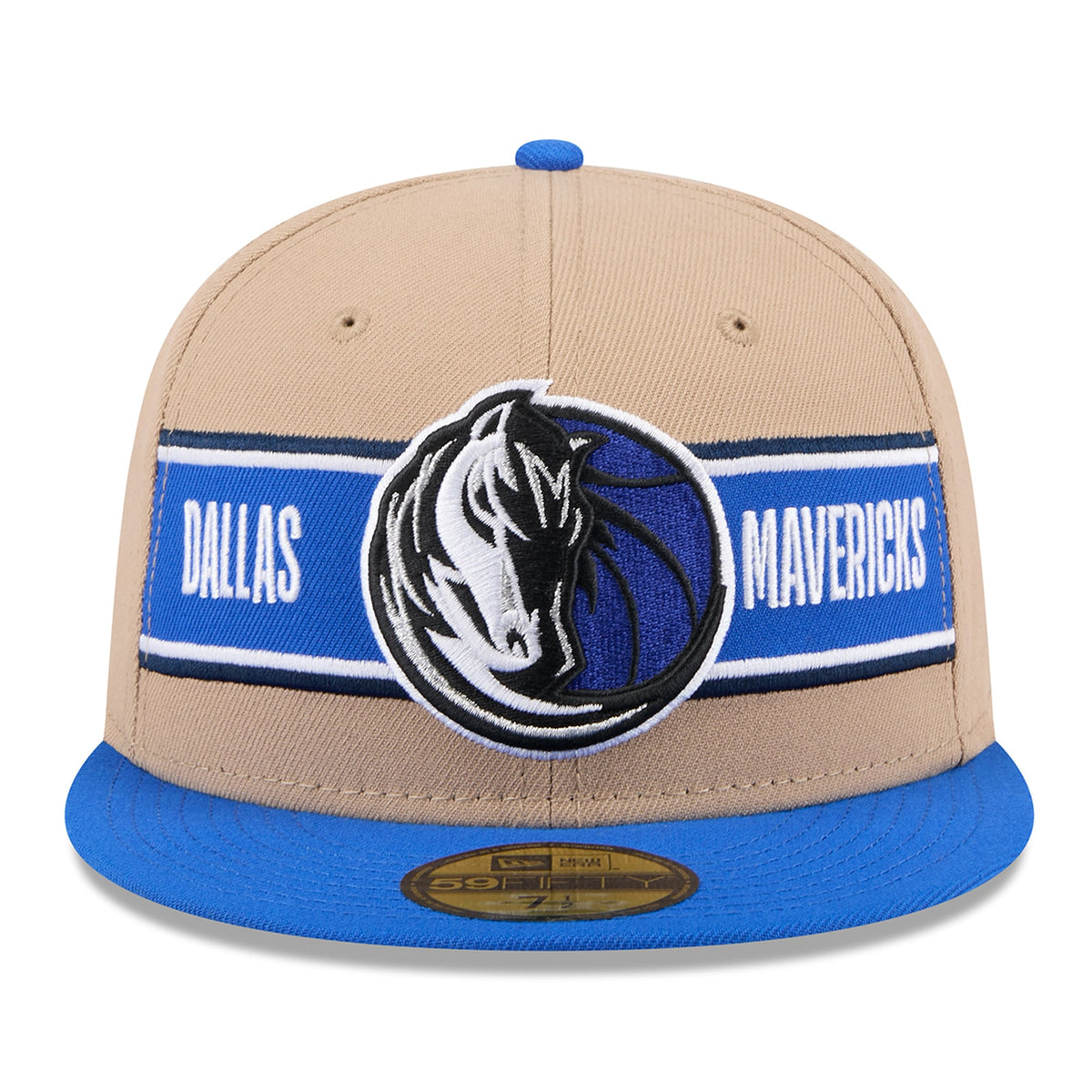 Men's Dallas Mavericks New Era Tan/Blue 2024 NBA Draft 59FIFTY Fitted Hat