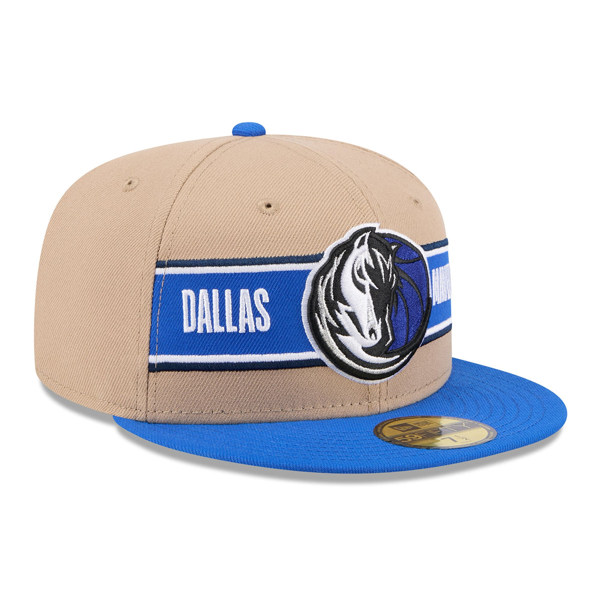 Men's Dallas Mavericks New Era Tan/Blue 2024 NBA Draft 59FIFTY Fitted Hat