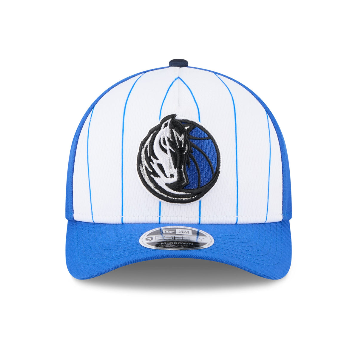 Men's Dallas Mavericks  New Era White/Blue 2025 NBA Tip Off M-Crown A-Frame 9FORTY Adjustable Hat