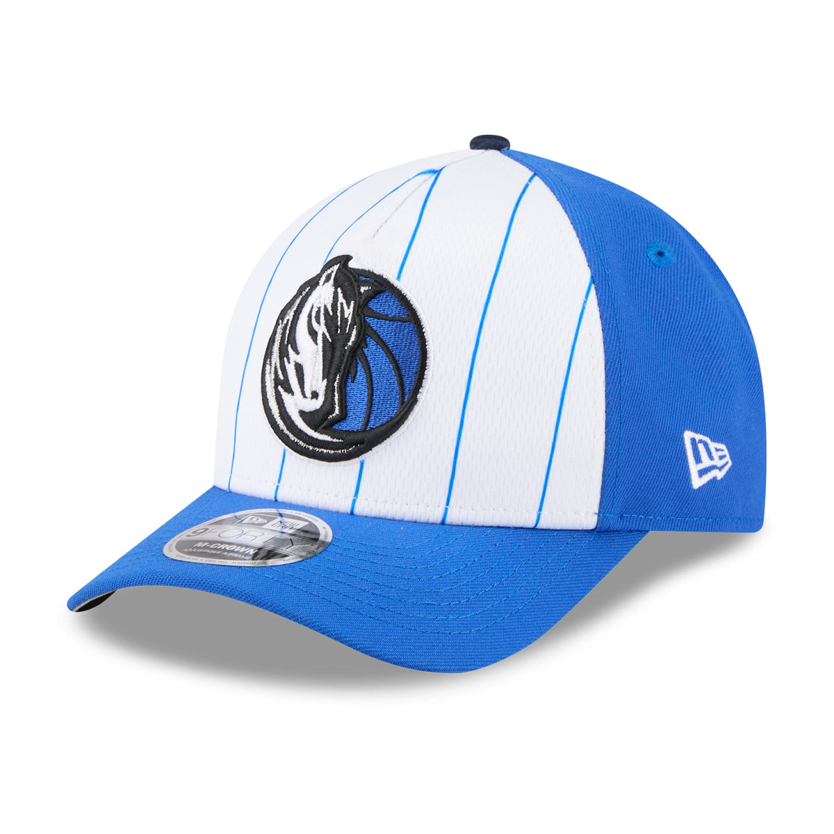 Men's Dallas Mavericks  New Era White/Blue 2025 NBA Tip Off M-Crown A-Frame 9FORTY Adjustable Hat