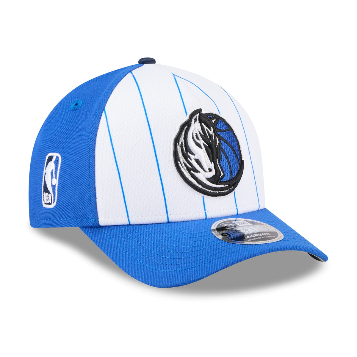 Men's Dallas Mavericks  New Era White/Blue 2025 NBA Tip Off M-Crown A-Frame 9FORTY Adjustable Hat