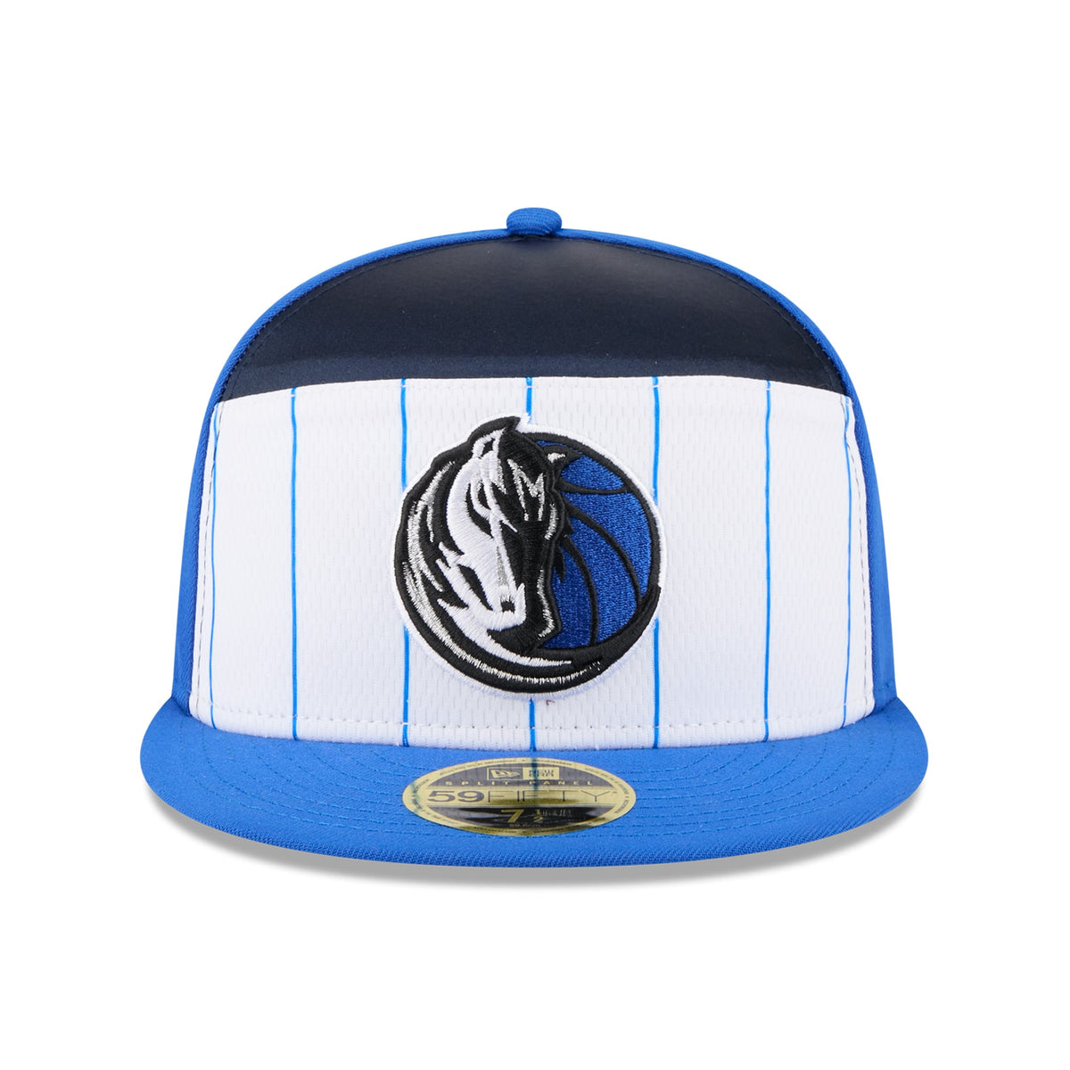 Men's Dallas Mavericks  New Era White/Blue 2025 NBA Tip Off Split Panel 59FIFTY Fitted Hat