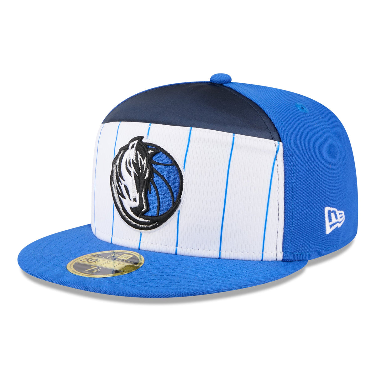 Men's Dallas Mavericks  New Era White/Blue 2025 NBA Tip Off Split Panel 59FIFTY Fitted Hat