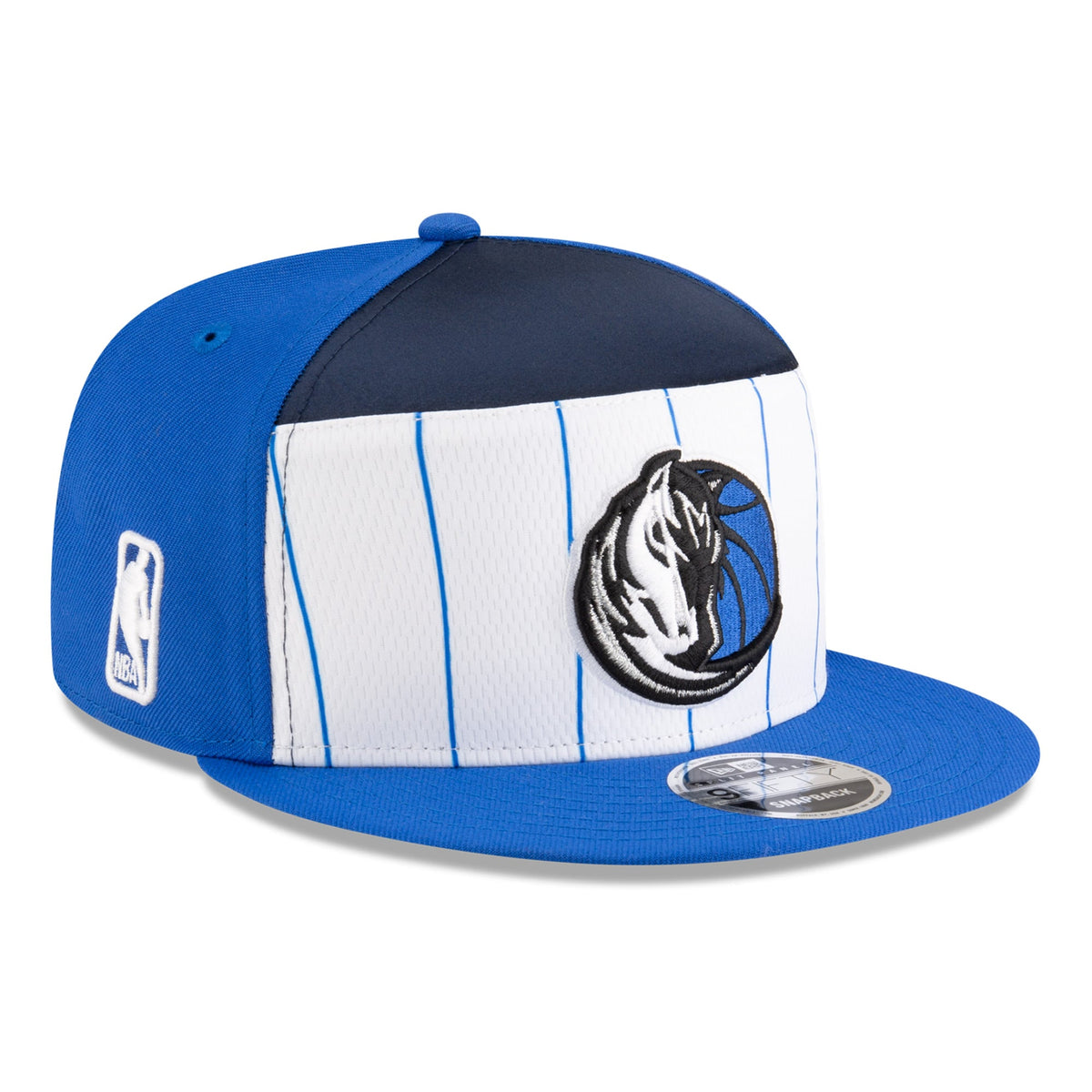 Men's Dallas Mavericks  New Era White/Blue 2025 NBA Tip Off Split Panel 9FIFTY Snapback Hat