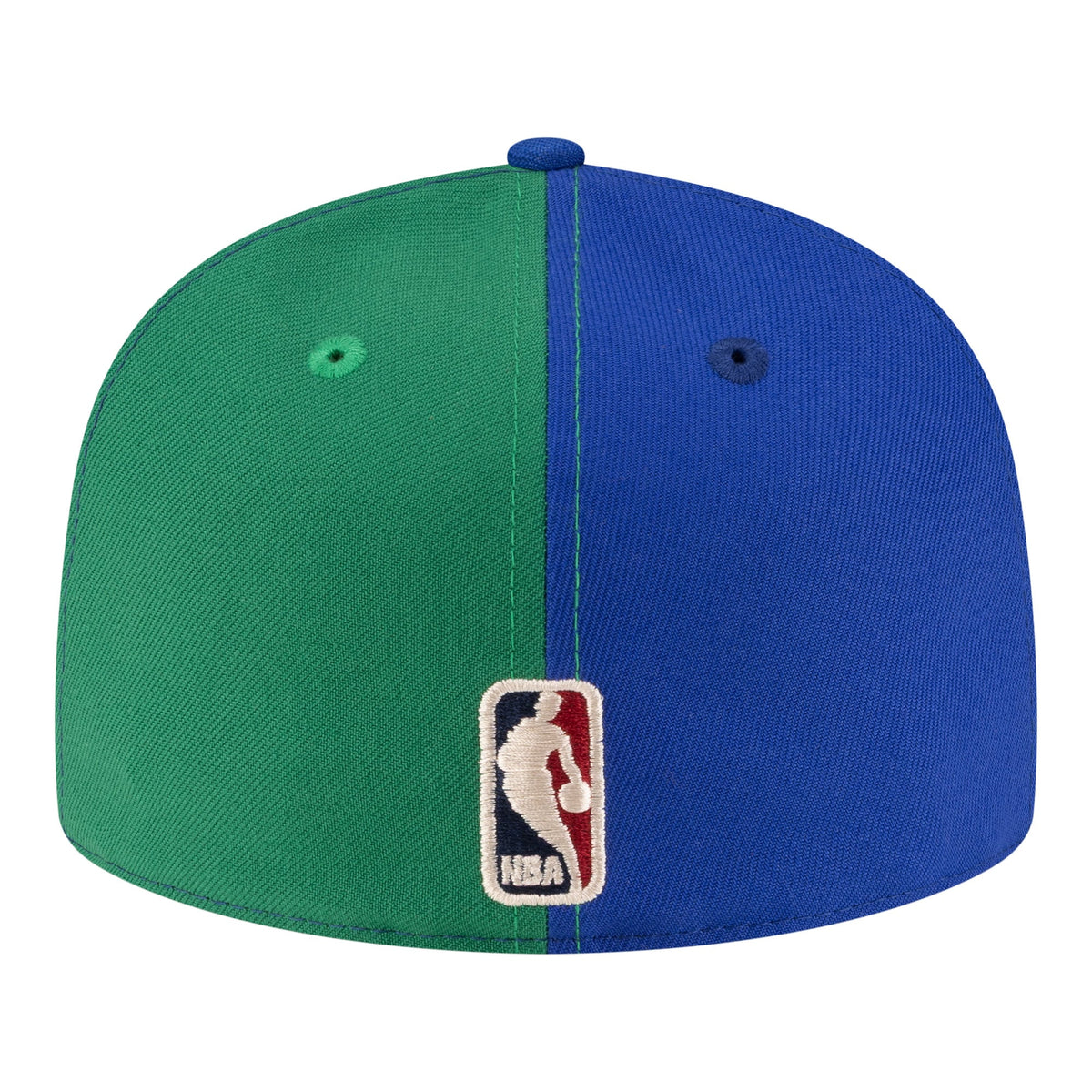 Men's Dallas Mavericks  New Era Green/Blue 80s Throwback Pinwheel 59FIFTY Fitted Hat