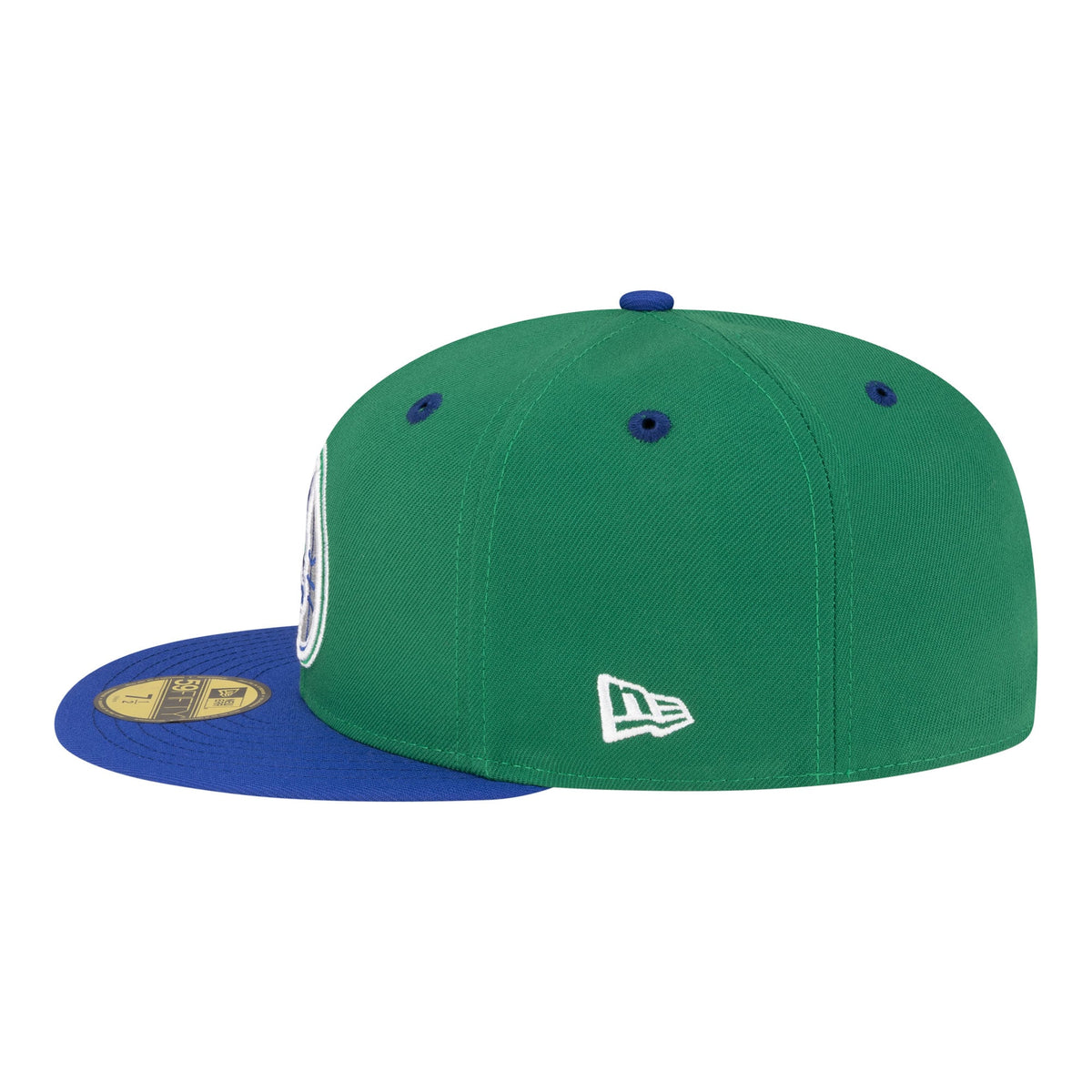 Men's Minnesota Timberwolves  New Era Green/Blue 80s Throwback 59FIFTY Fitted Hat
