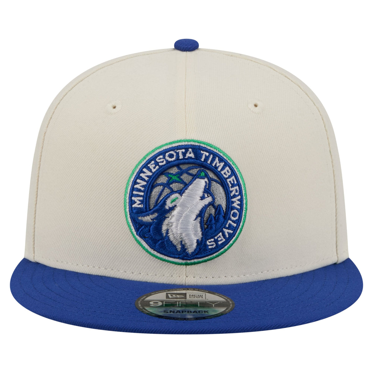 Men's Minnesota Timberwolves New Era White/Blue 9FIFTY Snapback Hat