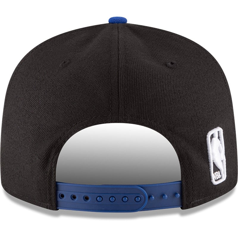 Men's New York Knicks New Era Black/Blue 2-Tone 9FIFTY Adjustable Snapback Hat