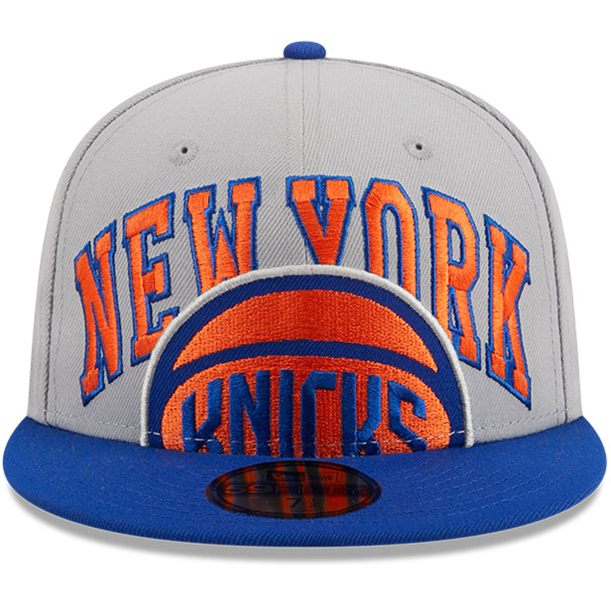 Men's New York Knicks New Era Gray/Blue Tip-Off Two-Tone 59FIFTY Fitted Hat