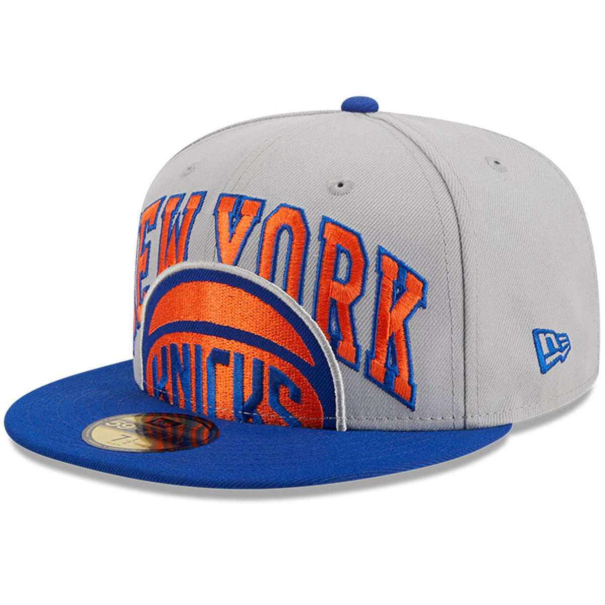 Men's New York Knicks New Era Gray/Blue Tip-Off Two-Tone 59FIFTY Fitted Hat
