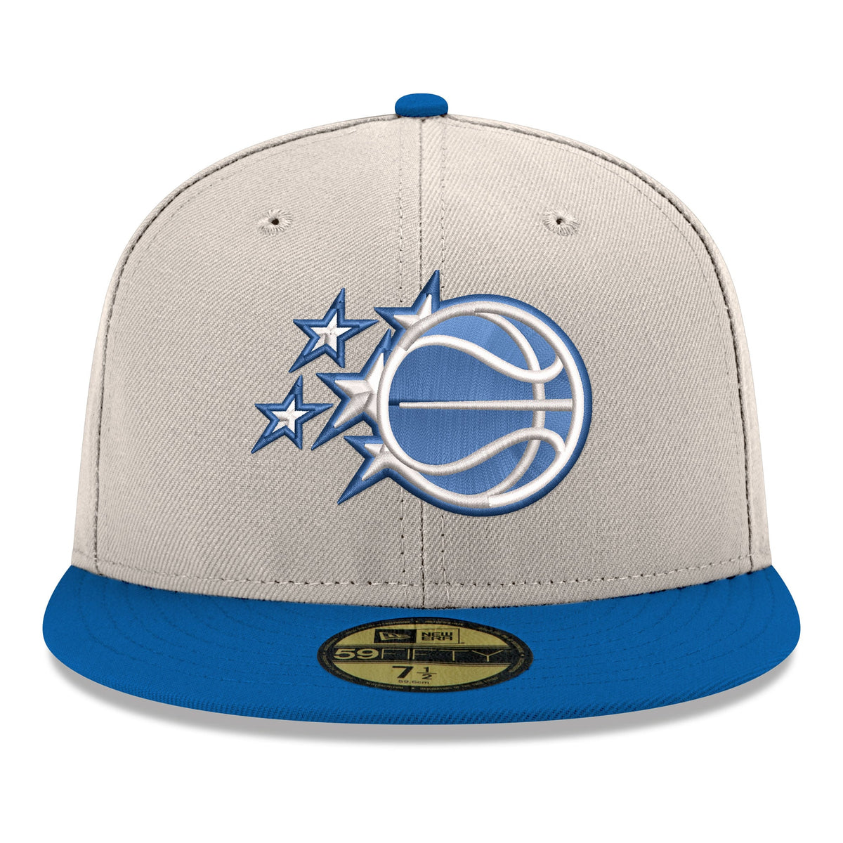 Men's Orlando Magic  New Era White/Blue Chrome 59FIFTY Fitted Hat