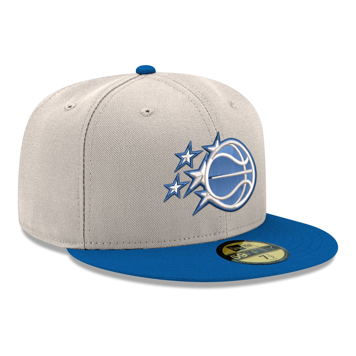 Men's Orlando Magic  New Era White/Blue Chrome 59FIFTY Fitted Hat