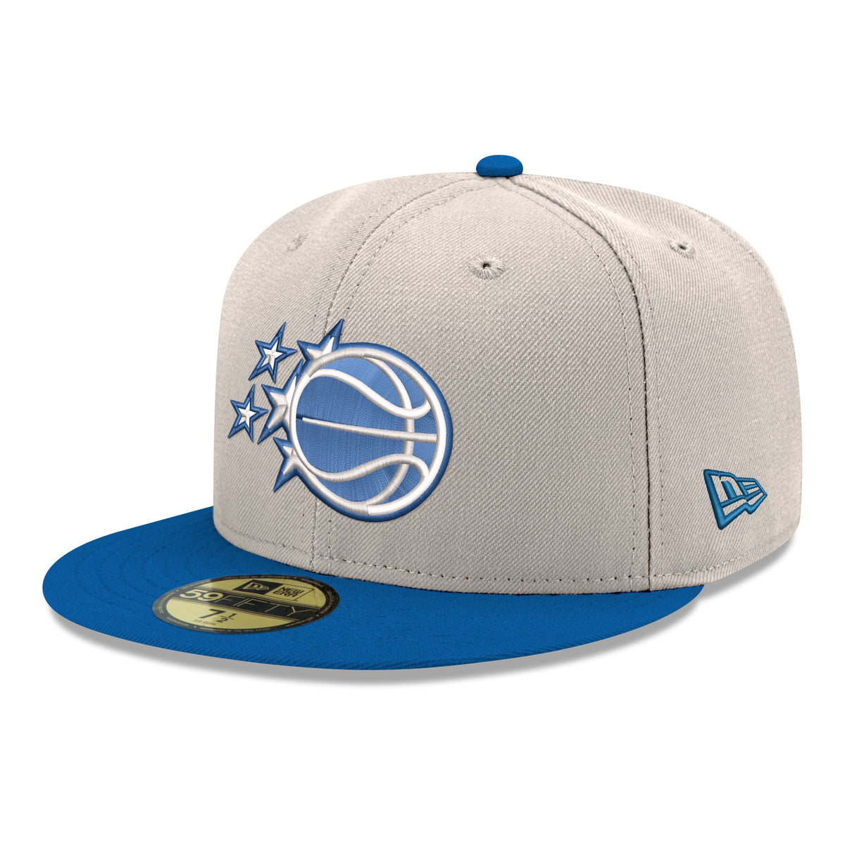Men's Orlando Magic  New Era White/Blue Chrome 59FIFTY Fitted Hat