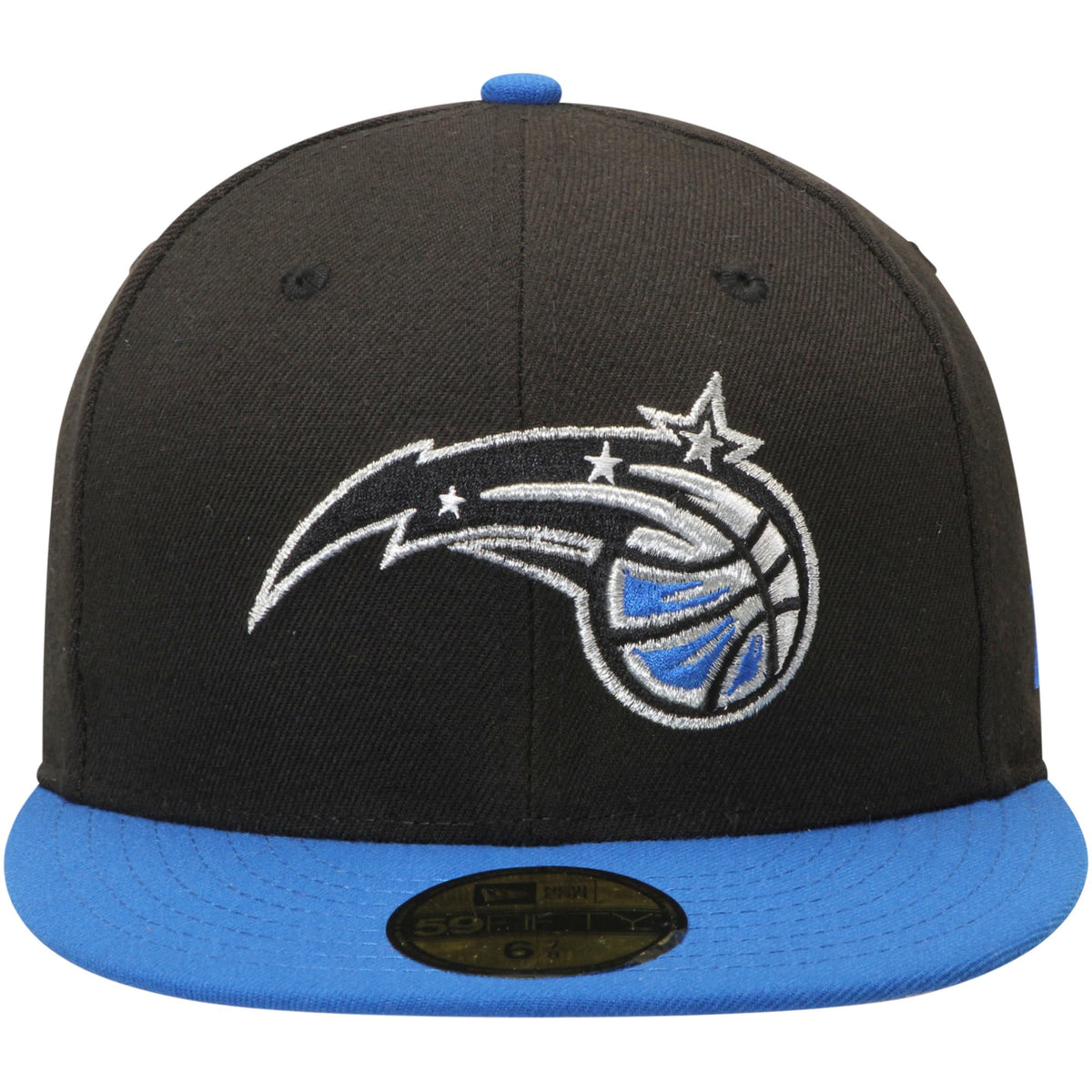 Men's Orlando Magic New Era Black/Blue Official Team Color 2Tone 59FIFTY Fitted Hat
