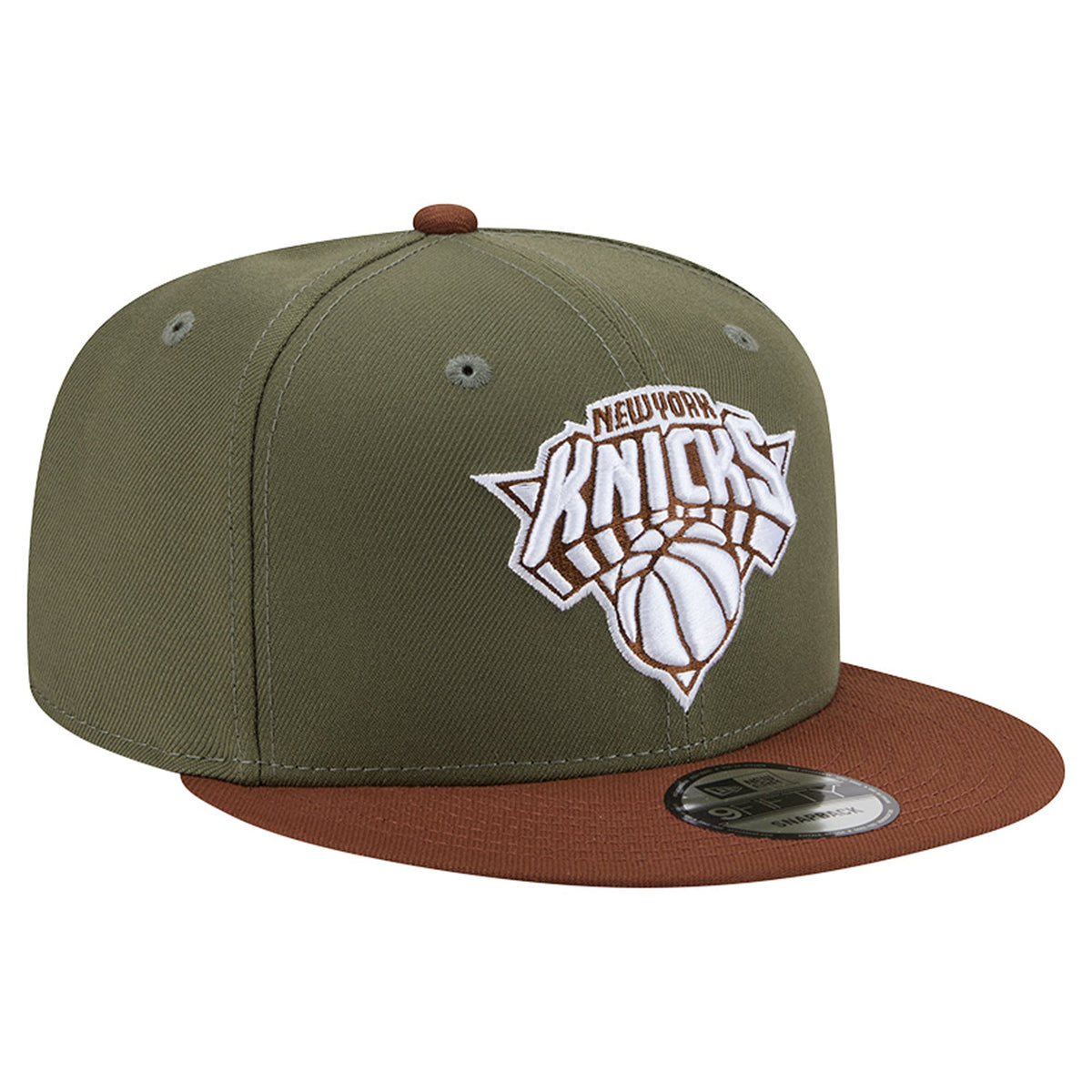 Men's New York Knicks  New Era Green/Brown Color Pack 9FIFTY Snapback Hat