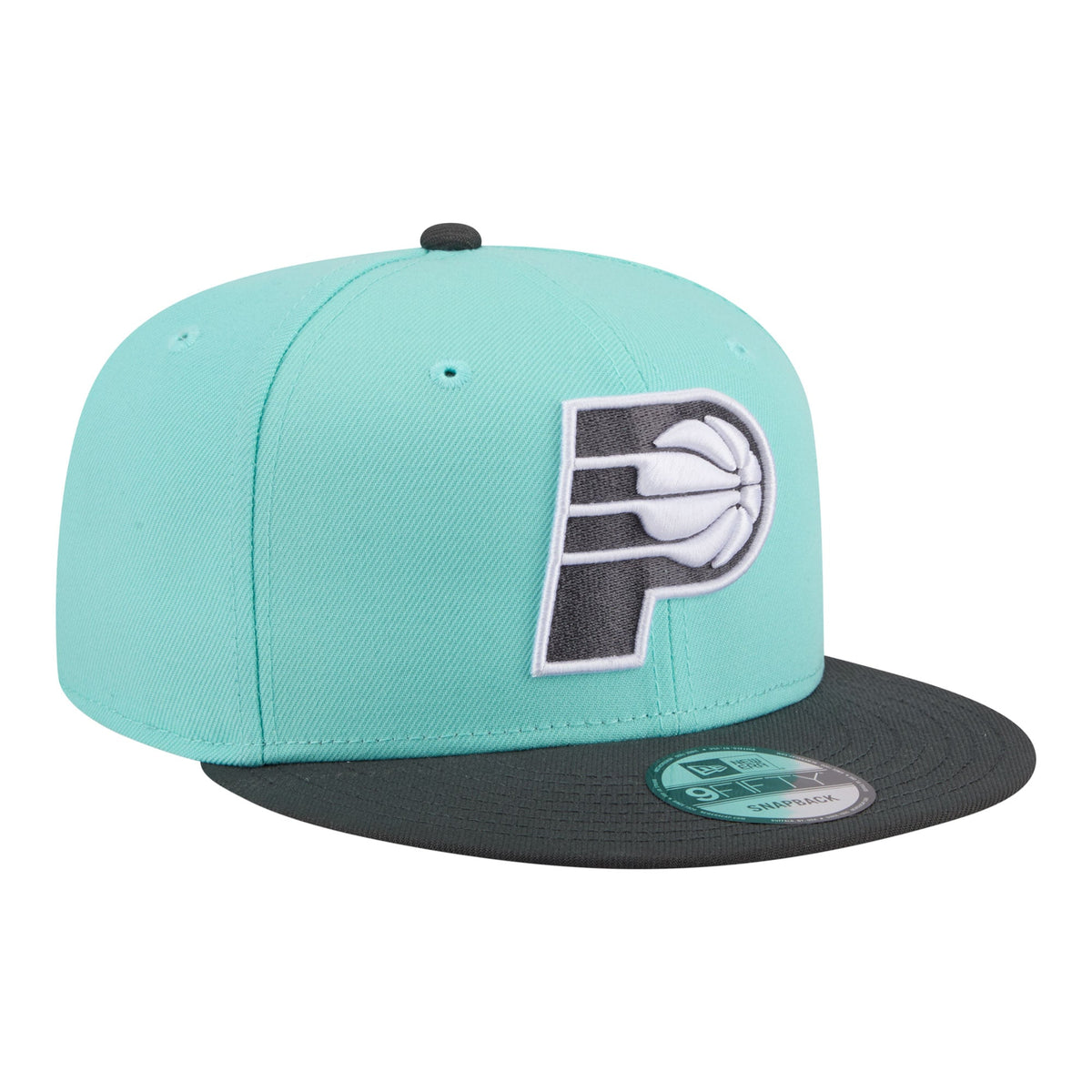Men's Indiana Pacers New Era Turquoise/Charcoal Color Pack Two-Tone 9FIFTY Snapback Hat