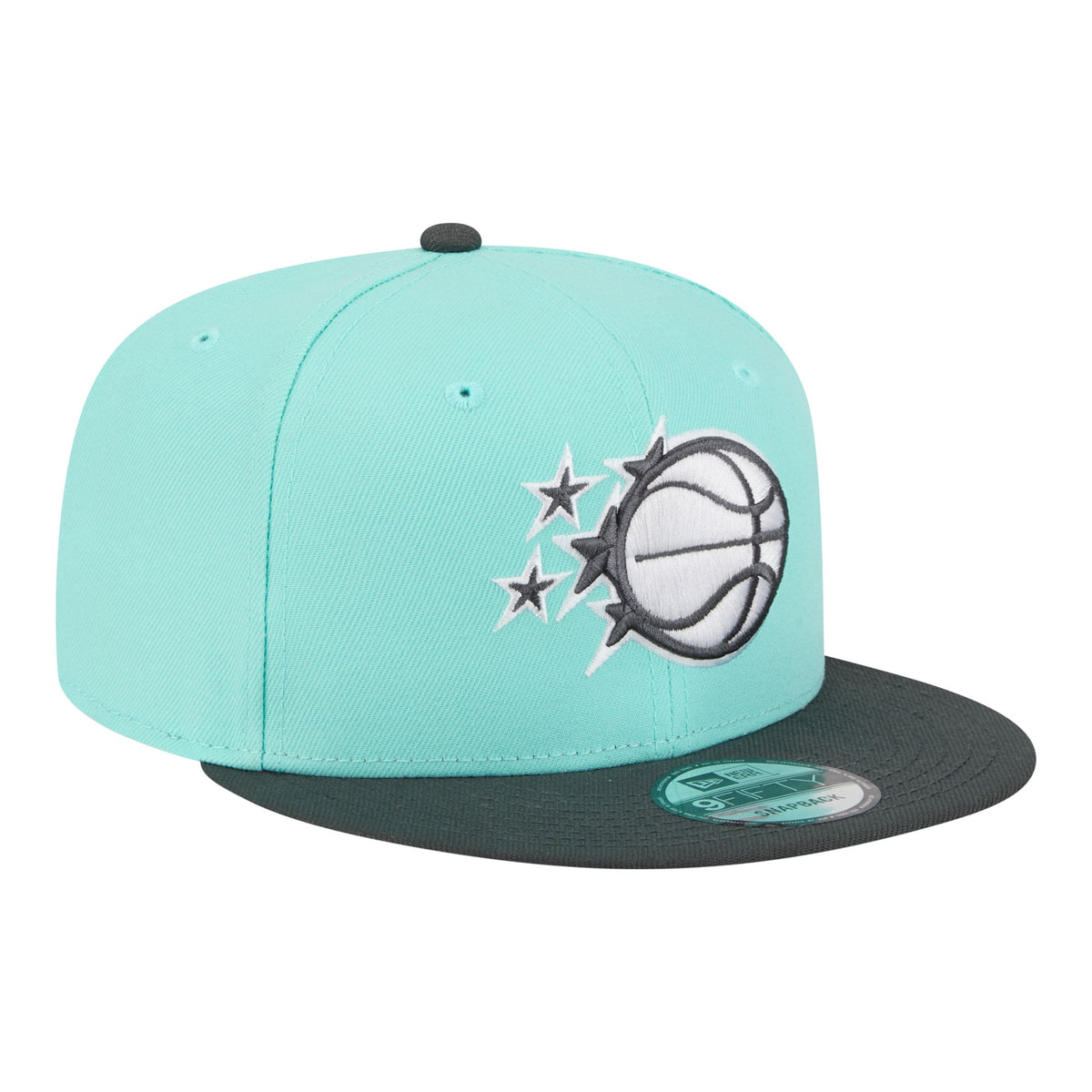 Men's Orlando Magic New Era Turquoise/Charcoal Color Pack Two-Tone 9FIFTY Snapback Hat