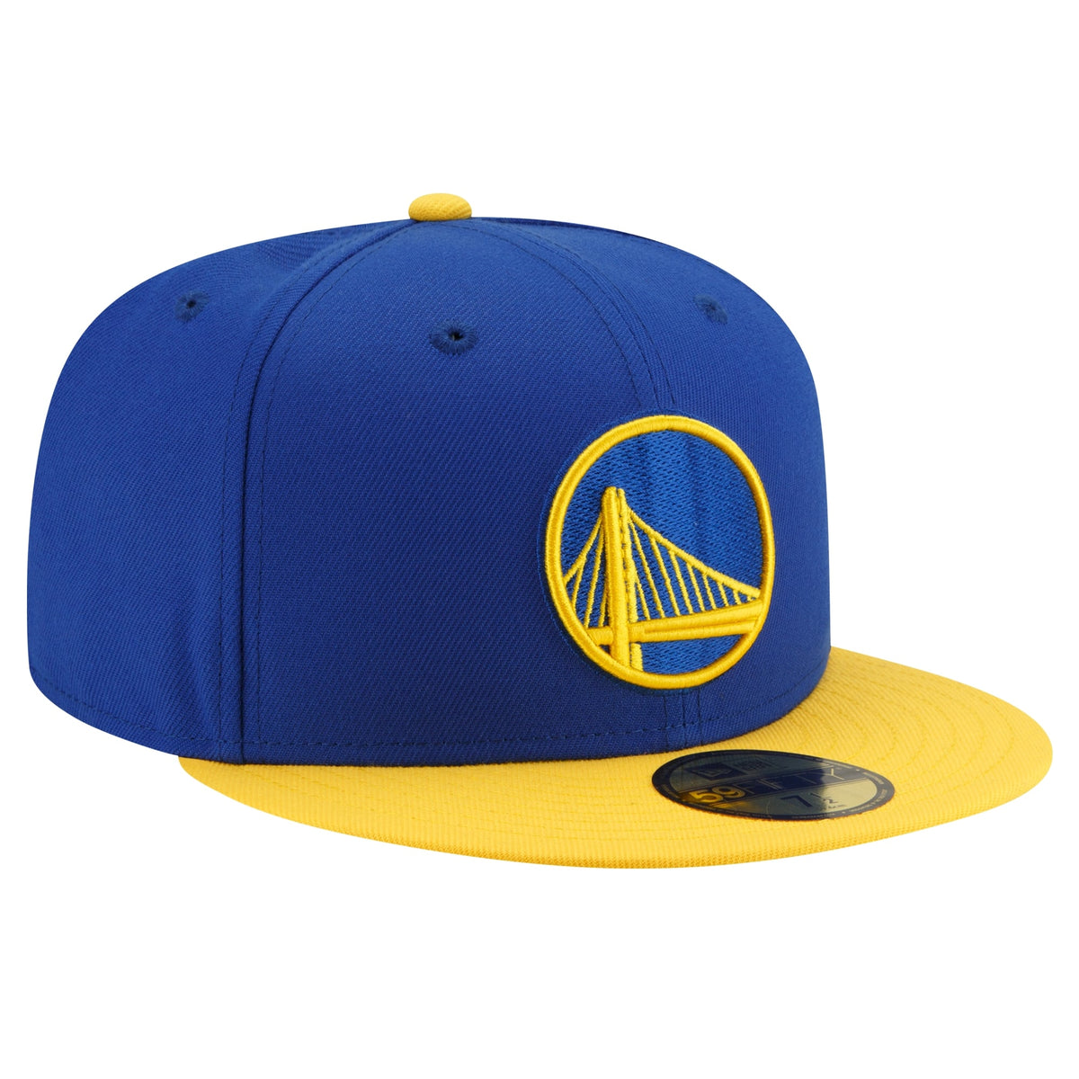 Men's Golden State Warriors New Era Royal/Gold 2-Tone 59FIFTY Fitted Hat