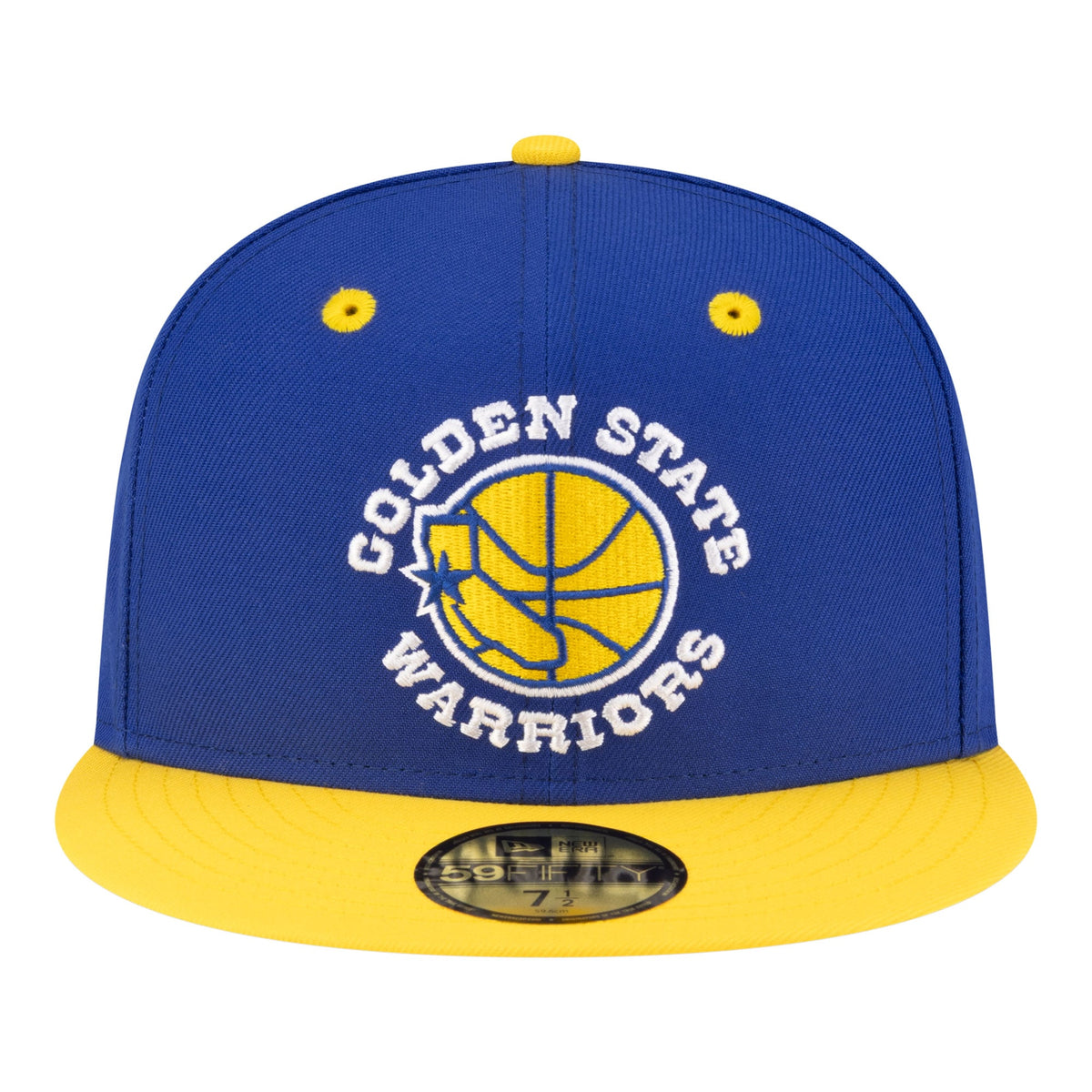 Men's Golden State Warriors  New Era Royal/Gold 80s Throwback 59FIFTY Fitted Hat
