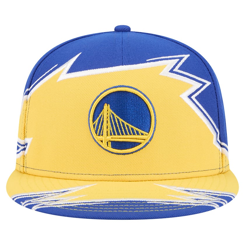 Men's Golden State Warriors New Era Royal/Gold Break 59FIFTY Fitted Hat