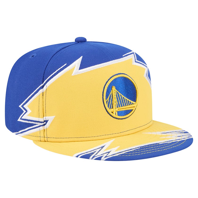 Men's Golden State Warriors New Era Royal/Gold Break 59FIFTY Fitted Hat