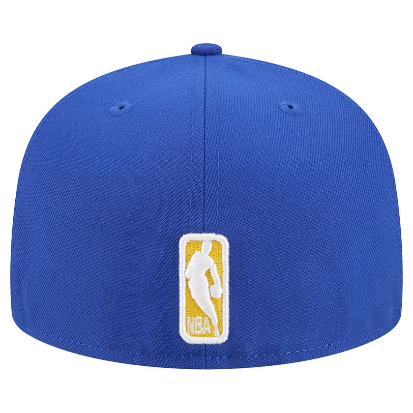 Men's Golden State Warriors New Era Royal/Gold Break 59FIFTY Fitted Hat