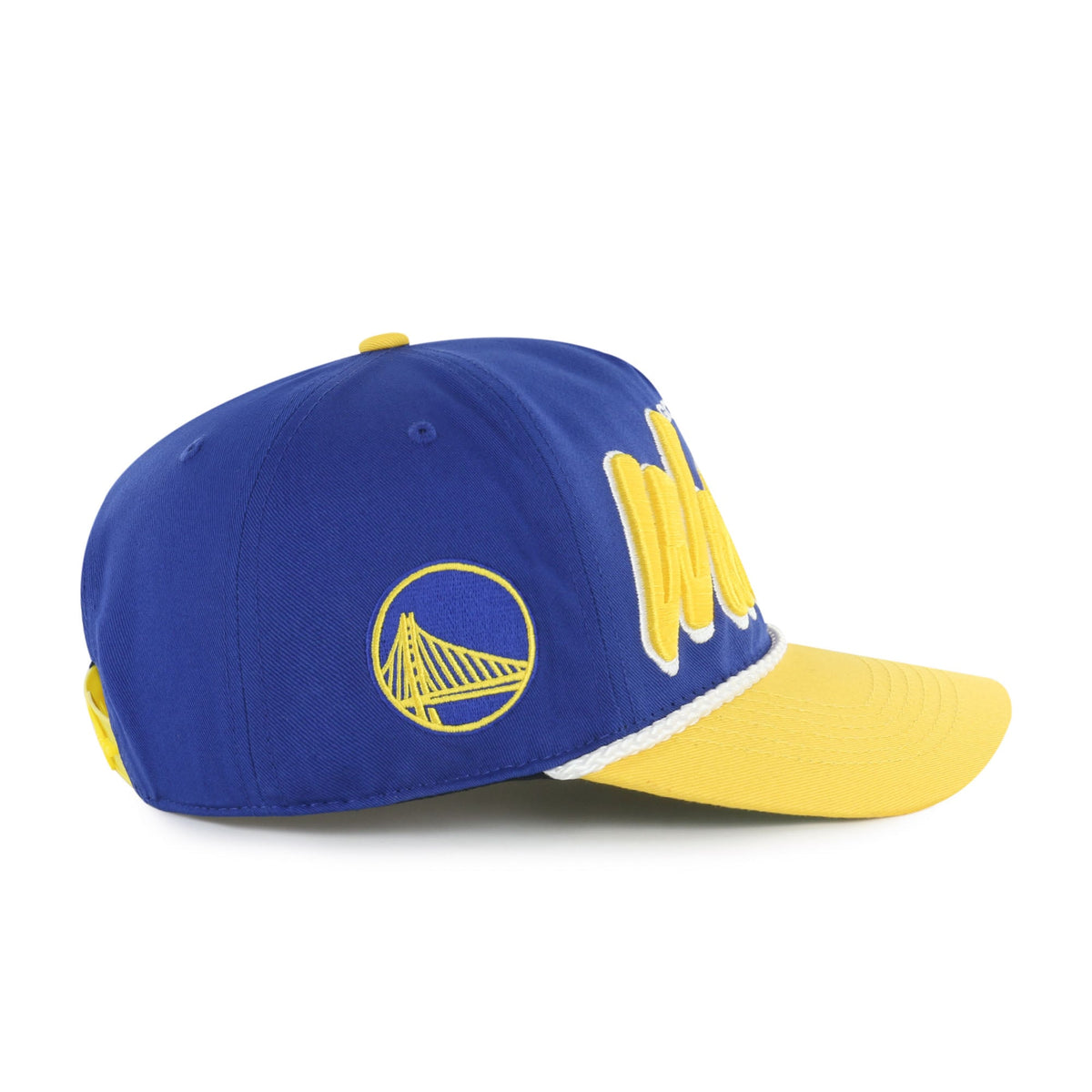 Men's Golden State Warriors '47 Royal/Gold Dropshadow Rope Hitch Adjustable Hat