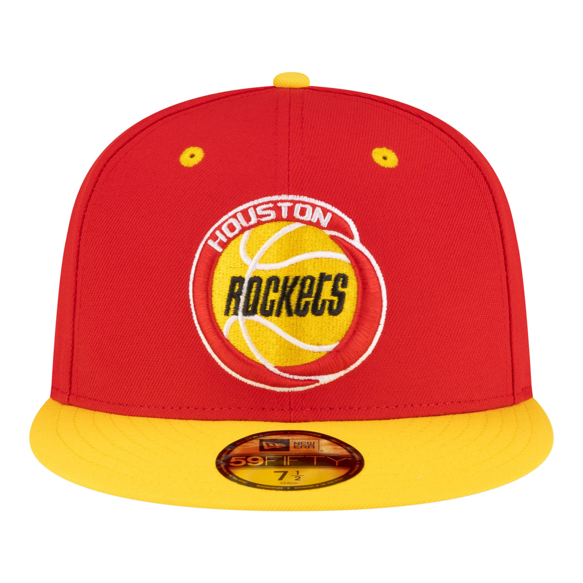 Men's Houston Rockets  New Era Red/Gold 80s Throwback 59FIFTY Fitted Hat