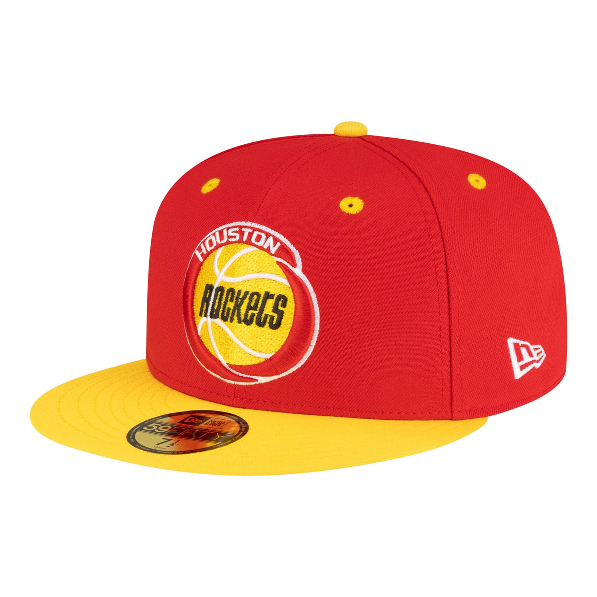 Men's Houston Rockets  New Era Red/Gold 80s Throwback 59FIFTY Fitted Hat
