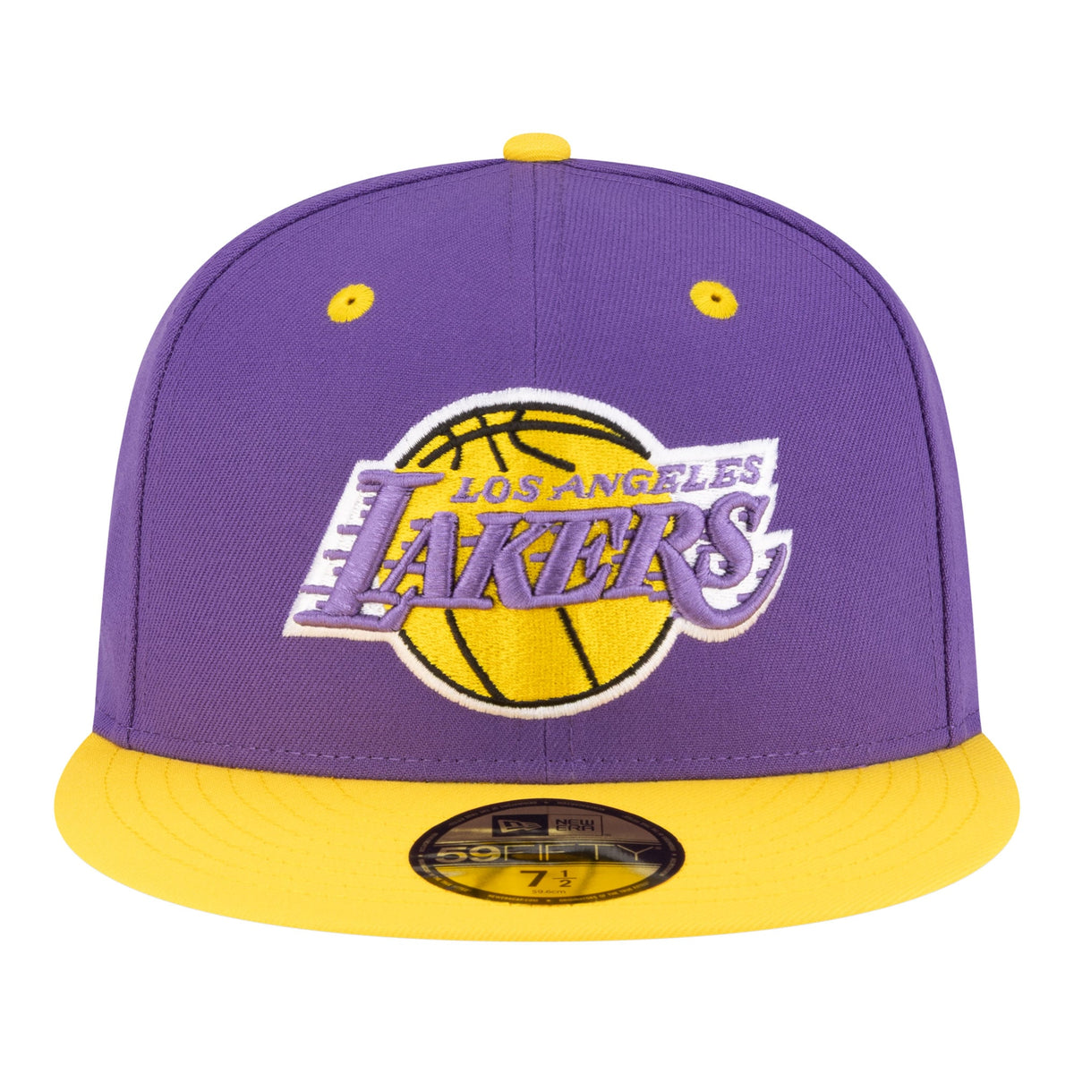 Men's Los Angeles Lakers  New Era Purple/Gold 80s Throwback 59FIFTY Fitted Hat