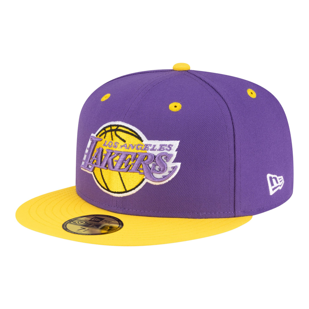 Men's Los Angeles Lakers  New Era Purple/Gold 80s Throwback 59FIFTY Fitted Hat