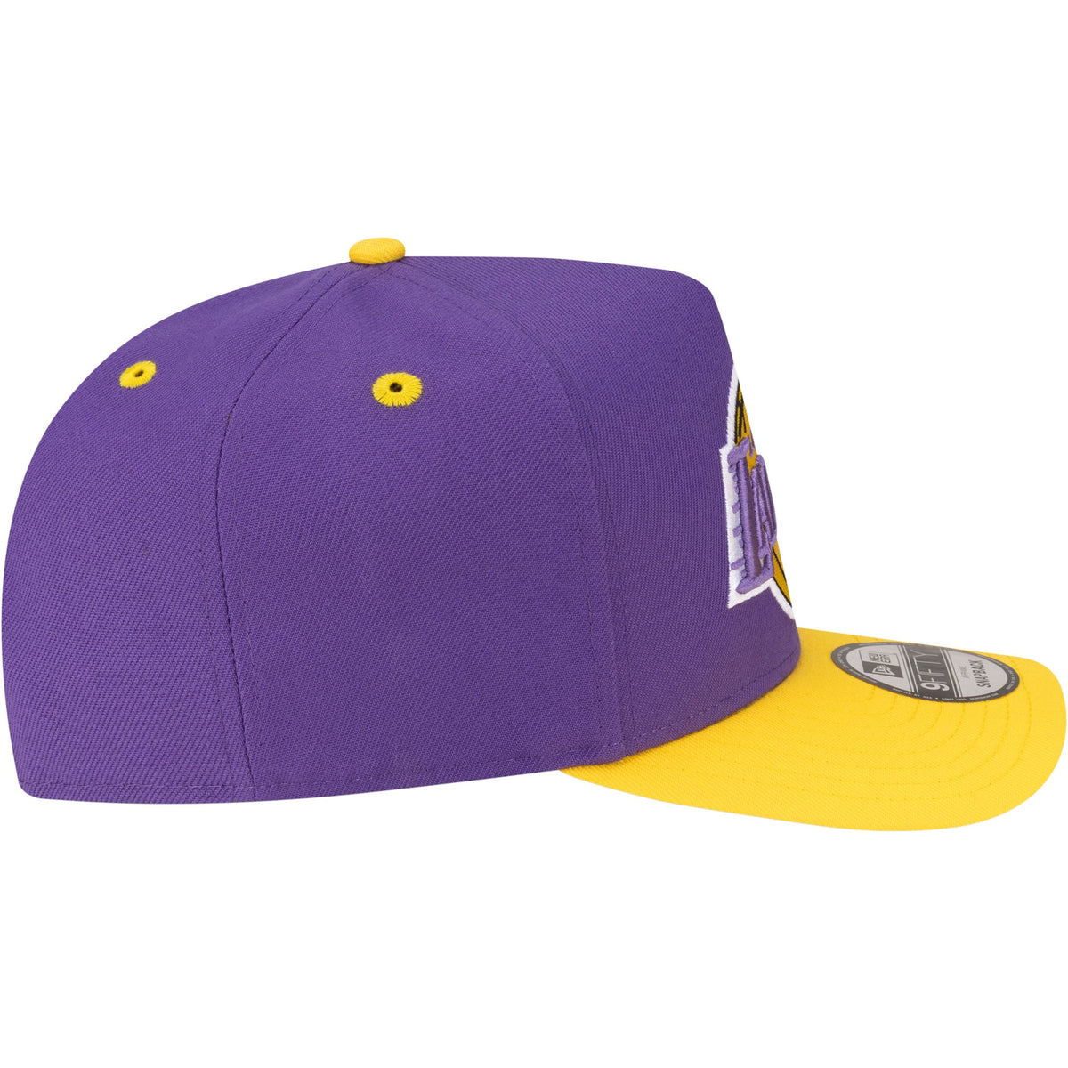 Men's Los Angeles Lakers  New Era Purple/Gold 80s Throwback A-Frame 9FIFTY Snapback Hat