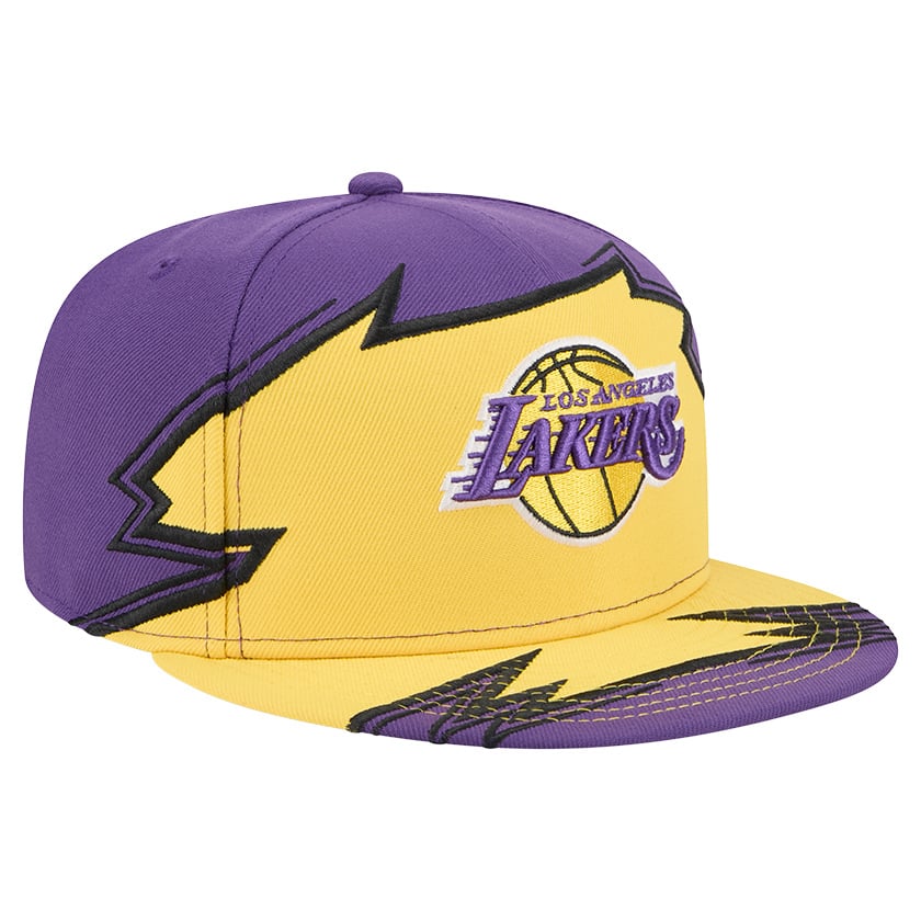 Men's Los Angeles Lakers New Era Purple/Gold Break 59FIFTY Fitted Hat