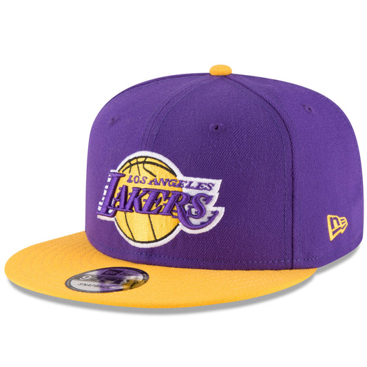 Men's Los Angeles Lakers New Era Purple/Gold Two-Tone 9FIFTY Adjustable Hat