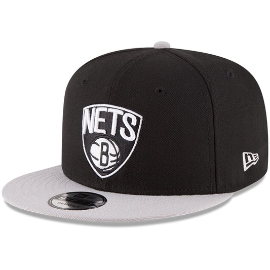 Men's Brooklyn Nets New Era Black/Gray 2-Tone 9FIFTY Adjustable Snapback Hat