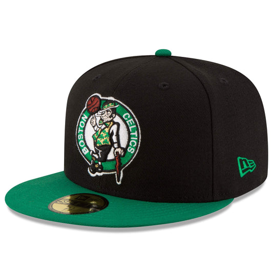 Men's Boston Celtics New Era Black/Green Official Team Color 2Tone 59FIFTY Fitted Hat