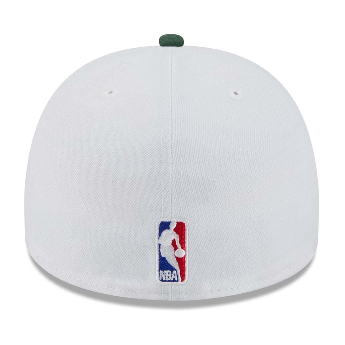 Men's Milwaukee Bucks New Era White/Hunter Green 2025 NBA Draft A-Frame 59FIFTY Fitted Hat