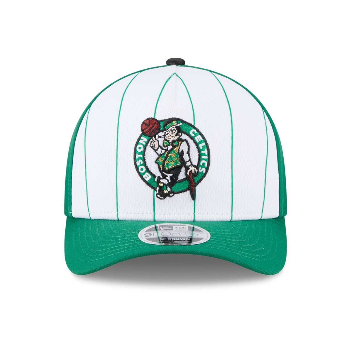 Men's Boston Celtics  New Era White/Kelly Green 2025 NBA Tip Off M-Crown A-Frame 9FORTY Adjustable Hat