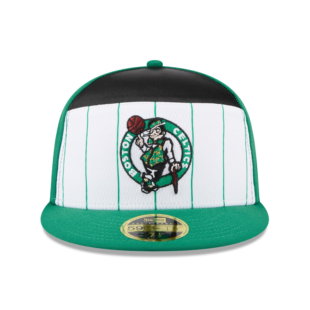 Men's Boston Celtics  New Era White/Kelly Green 2025 NBA Tip Off Split Panel 59FIFTY Fitted Hat